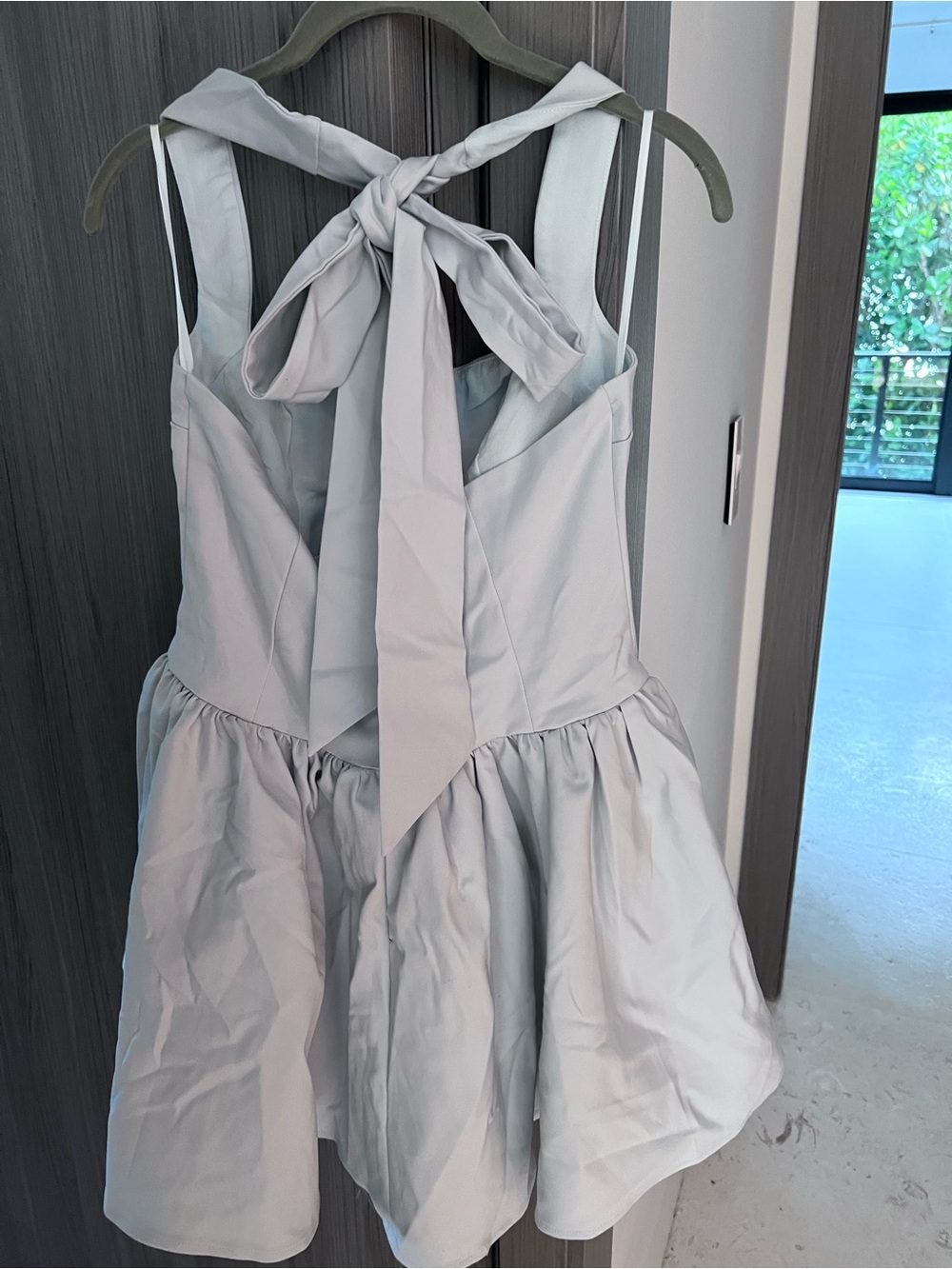 NWT $120 REVOLVE Australia SHOWPO Helda fit flare mini halter dress blue US 10 - Picture 5 of 9